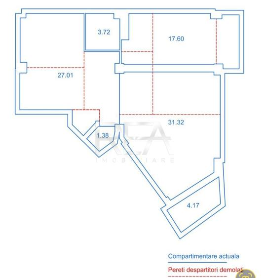 4 camere, 9/10, anvelopat, bloc 1982-Str. Turda