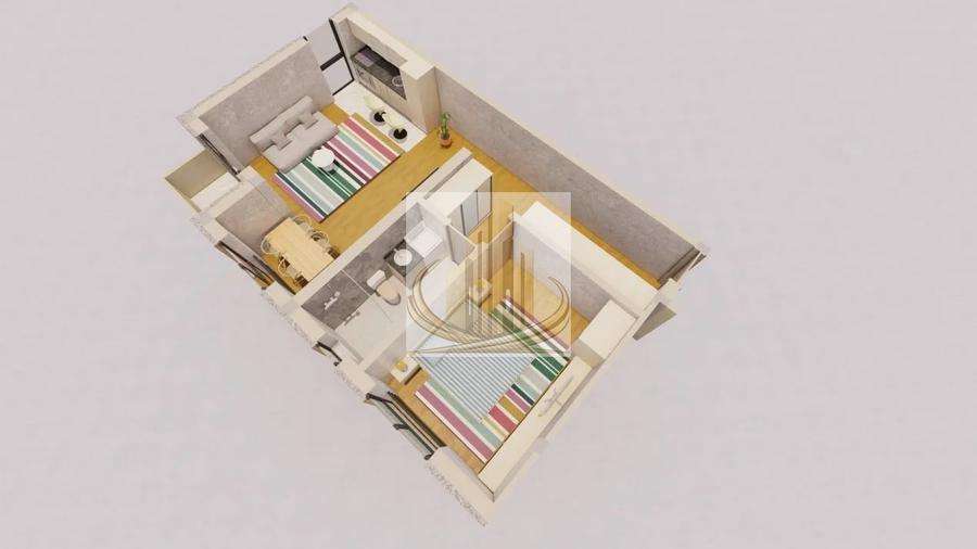 Apartament 2 camere Sânandrei, 55 mp, balcon, parcare inclusă