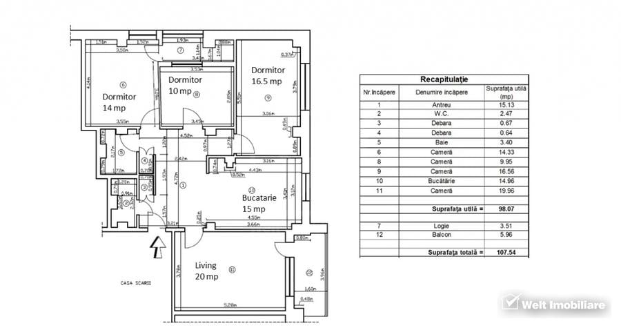 Apartament 4 camere, zona Grădini Mănăștur - Plopilor