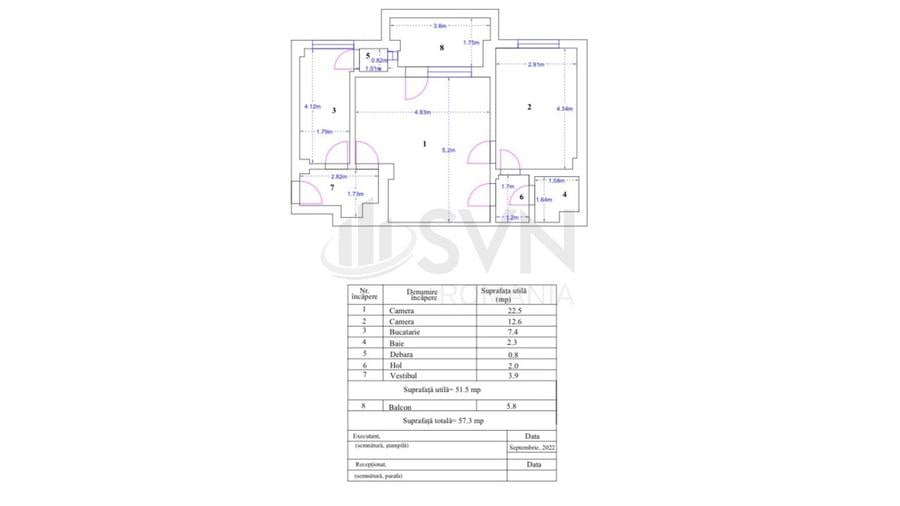 REA1019075 Apartament 2 camere Magheru