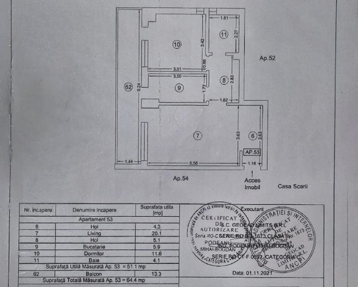 Apartament 2 camere de vanzare zona Mamaia Butoaie