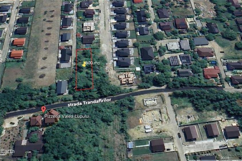 Teren intravilan 817 mp Valea Lupului, langa Pizzeria Valea Lupului