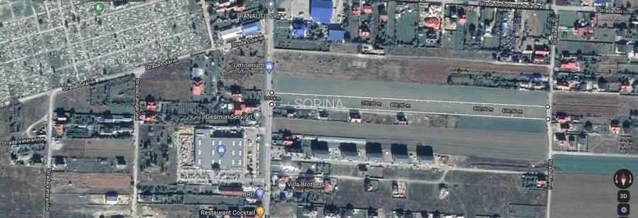 Teren pentru dezvoltare – 10.000 mp – utilități complete – str. FERMELOR - 5