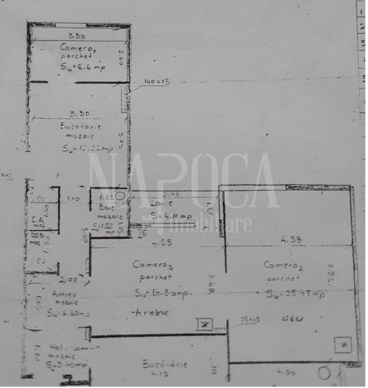 Apartament 3 camere de vanzare in Centru, Cluj Napoca