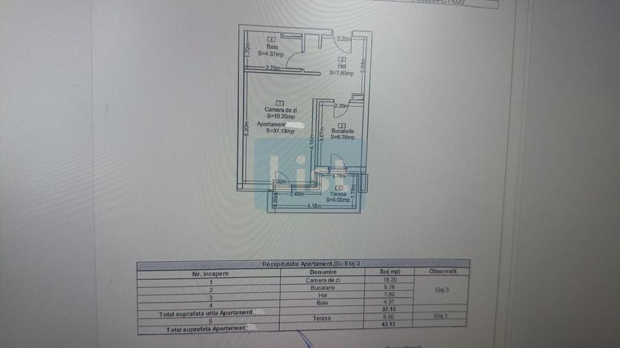 Comision 0% Apartament 37 mp, terasa 5 mp, zona Iulius Mall