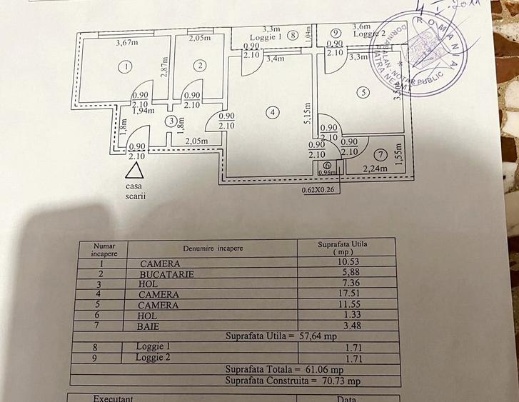Apartament 3camere echipat complet,boxa, loc parcare, Ultracentral-zona Sc.nr.3