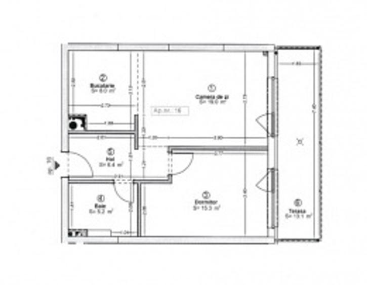 Apartament 2 Camere, 54 mp + Terasă 13 mp | Între Lacuri - Str. Dunării