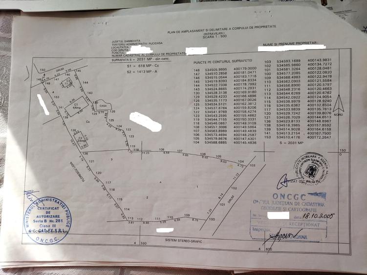 Teren 2031 mp, situat in Bela Dambovita, dubla deschidere, utilitati
