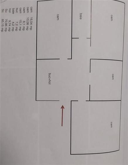 Decomandat 2 balcoane la etajul 3