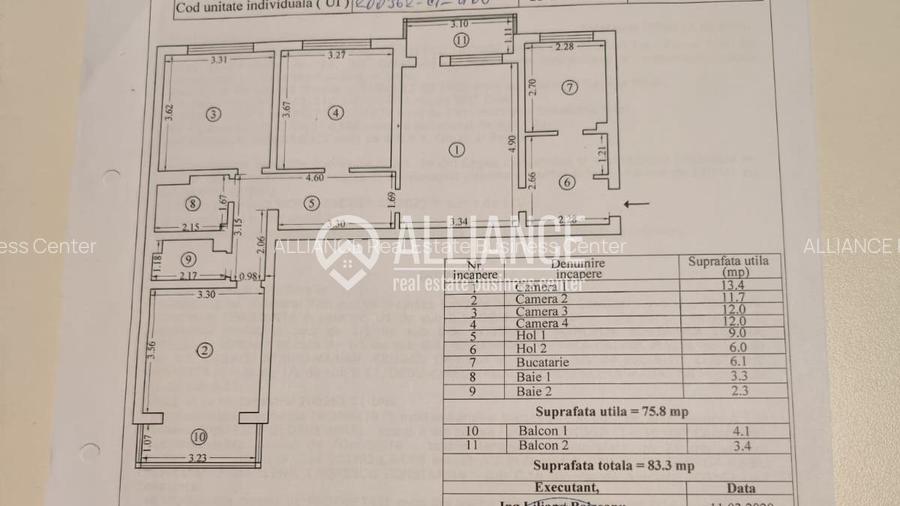 Tomis 3- City Mall ( COD 06) apartament 4 camere 88mp - 9