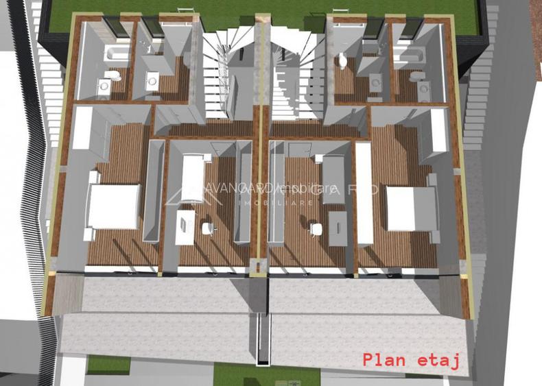 Duplex cu arhitectura aparte | 170 mp | Teren 225 mp | Cartier Europa - 6