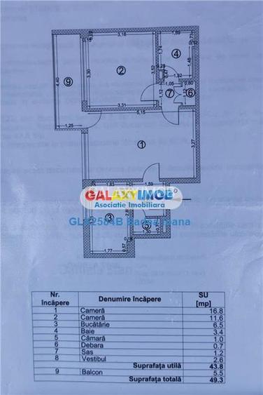Apartament 2 camere etaj 3 - renovat complet - Parc Titan - 8