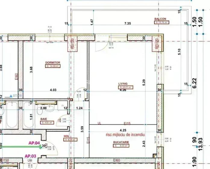 Apartament 2 camere sut 73,99mp | Ela Cotroceni Faza II I COMISION 0 % - 6