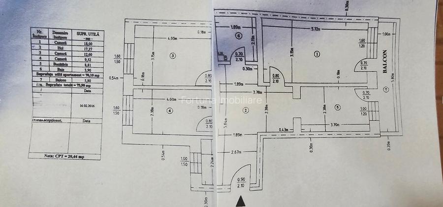 Apartament 3 camere decomandate, situat in zona Ultracentrala- Bd.Republicii - 17