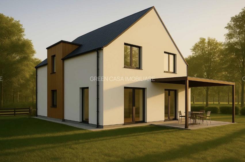 Casă de vânzare + teren 1100mp – zonă metropolitană Cluj-Napoca (Sălicea) - 2