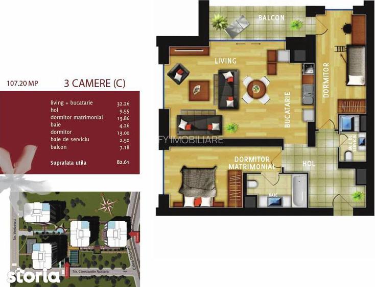 Apartament 3 camere bloc premium, zona Decebal, Mall Vitan Panoramic - 18