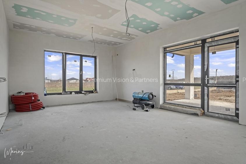 Casă nouă parter, 142 mp utili, teren 750 mp, exterior finalizat, Ghermănești - 5