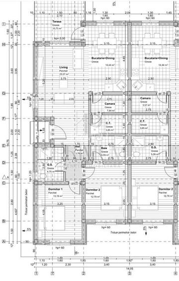 Zona M CITY -  duplex pe parter - personalizare interioara - canalizare - 3