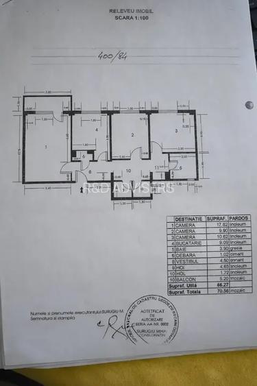 3 camere lângă metrou Păcii | 70 mp total | Boxă + parcare - 16