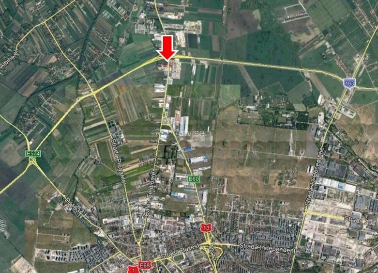 Teren pretabil showroom si hale  - 7673 mp - 2
