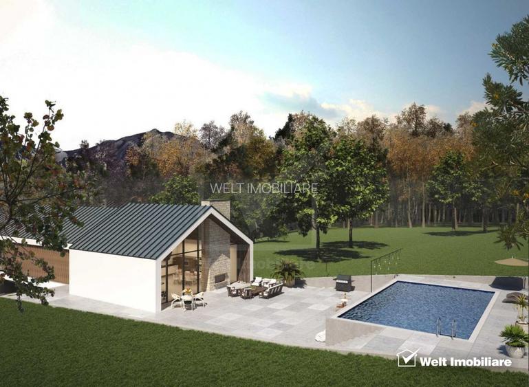 Teren spectaculos, intravilan,  Feleacu, zona linistita, padure + parau. - 5