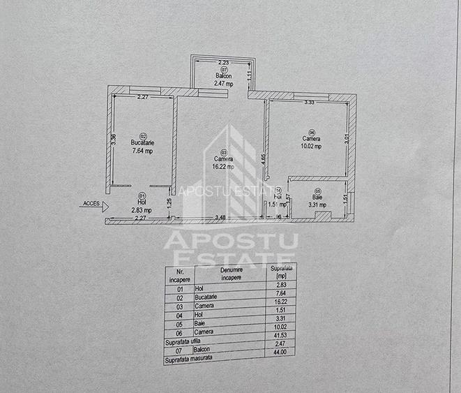 Apartament 2 camere, de vanzare, zona Girocului, Timisoara - 12
