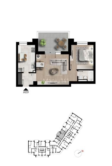 Apartament 2 camere, Pacii, metrou la 2 minute distanta - 13