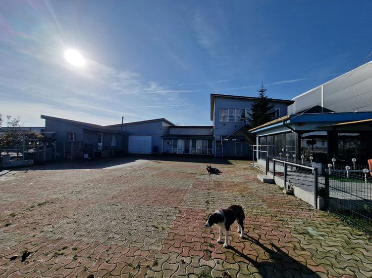 Hala 440mp, Apartamente 340mp, Garaj, teren 1500mp, acces facil-460.000euro