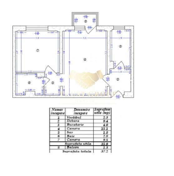 Lujerului-Veteranilor | 2 camere | centrala proprie - 7
