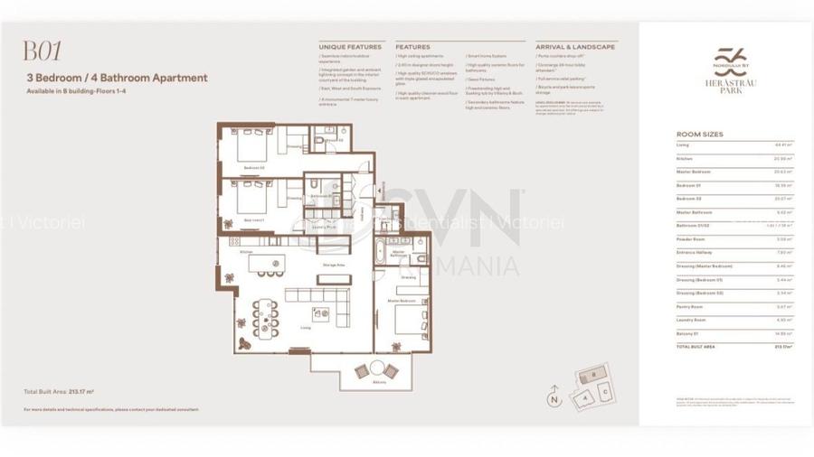 REA1028274 56 Nordului Park Residences l Ultralux l Terasa l Parcare l Herastrau - 11