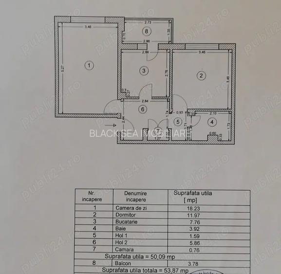 Apartament 2 camere – zona DACIA / DECOMANDAT - 10