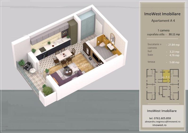 Giroc-Aleea cu plopi | Apartamente cu 1 si 2 camere | Comision 0% - 10