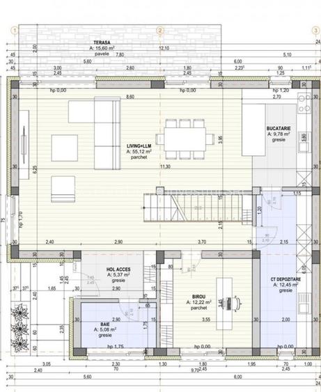 Casa cu birou la parter si incalzire in pardoseala - 3