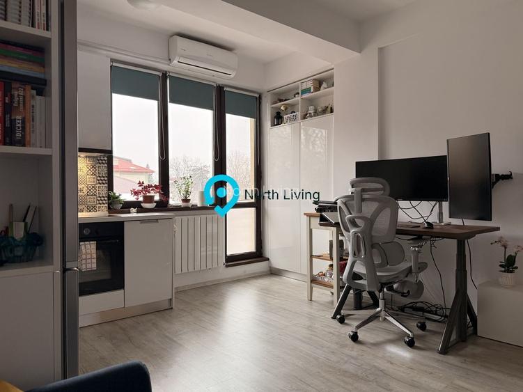 Studio 2 camere, 43 mp, mobilat complet, 4 min metrou Parcă Bazilescu - 3