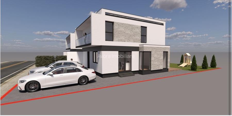 De vânzare duplex 1/2, stil cubic, despărțit prin camera tehnică, Sanandrei. - 8