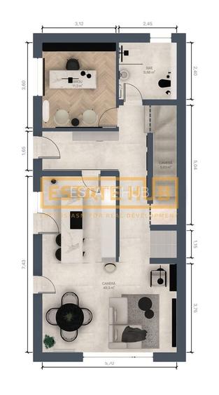 Duplex nou 4 dormitoare de la dezvoltator 0% comision -Str. Odobescu - 13