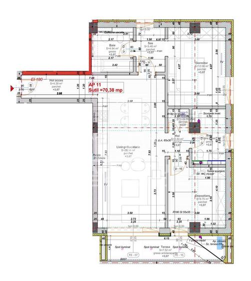 De VÂNZARE apartament 3 camere in bloc nou cu super pozitie - 4