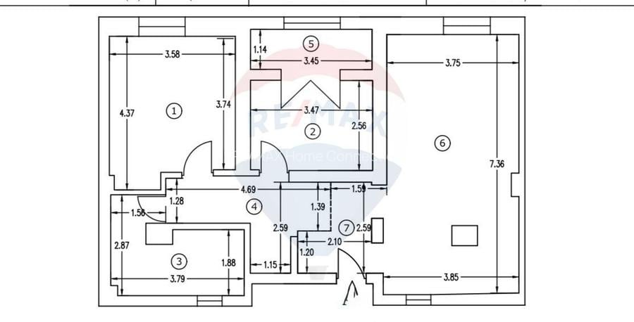 3 camere spațioase cu verandă, într-o zonă intimă și verde - 21