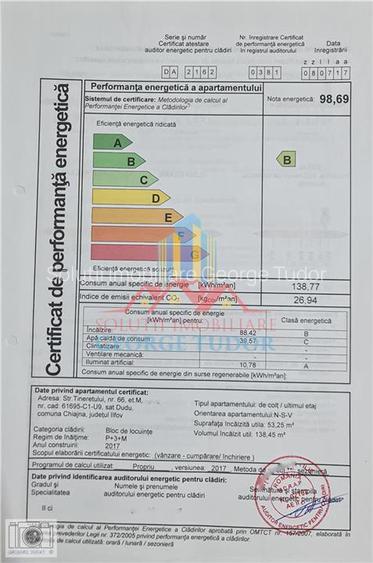 Apartament 95 mp, 2 camere + mansarda,  Str. Tineretului Nr 66,  Chiajna - 28
