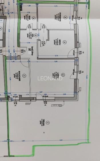 Penthouse cu 3 camere decomandate - 57,80 mp și terasă de 54,50 mp - 7