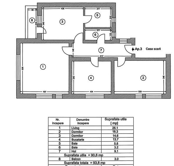 🙋 Dacia 3 Camere in VILA 94m² Constructie 2025 Et.2 cu POD Incalzire Pardoseala