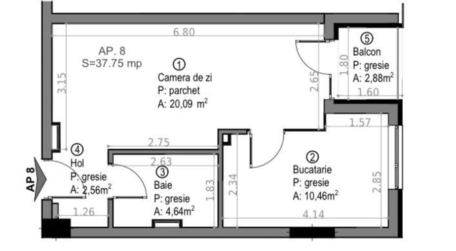 Apartament 2 camere capat Gheorgheni
