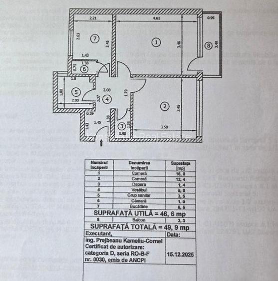 Apartament 2 camere de vânzare – Șoseaua Giurgiului - Potențial de amenajare - 6