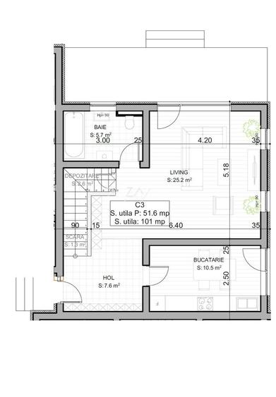 Locatie excelenta - langa Musicescu. 3 dormitoare. 2 locuri parcare. - 19