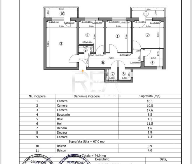 3 camere- Decomandat- Calea Rahovei - 9