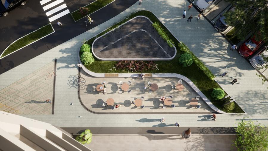 Spațiu comercial ultracentral + terasă 44 mp – Cartierul Vienez, livrare în 2025