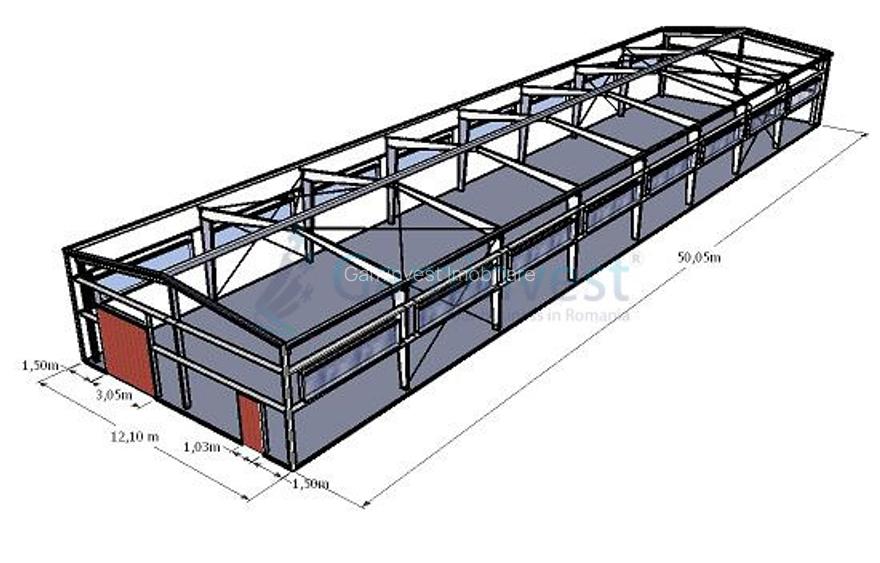 Hala de productie si hala de depozitare, zona Matei Corvin,Oradea,Bihor - 3