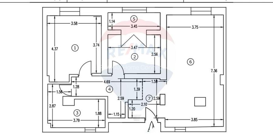 3 camere spațioase cu verandă, într-o zonă intimă și verde - 21