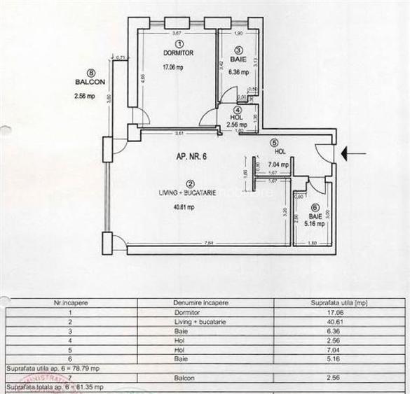 COMISION 0% APARTAMENT 2 CAMERE, 2 BAI 79 MP MURES-BRAYTIM - 13