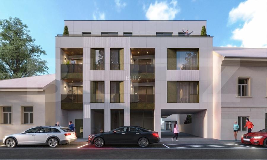 Apartament 4 camere, 2 Bai, 91 mp, Terasa 23 mp, FINISAT, Central - 5